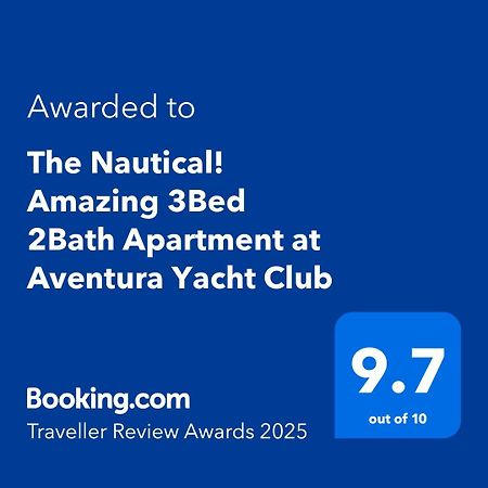 The Nautical! Amazing 3Bed 2Bath Apartment At Aventura Yacht Club Kültér fotó